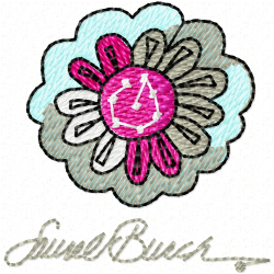 Flowers And Tree Embroidery Design 8